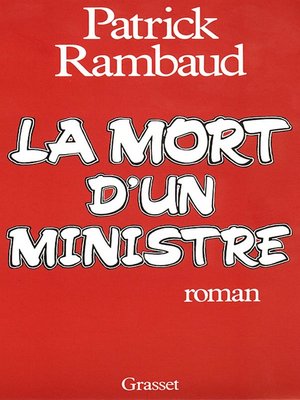 cover image of La mort d'un ministre
